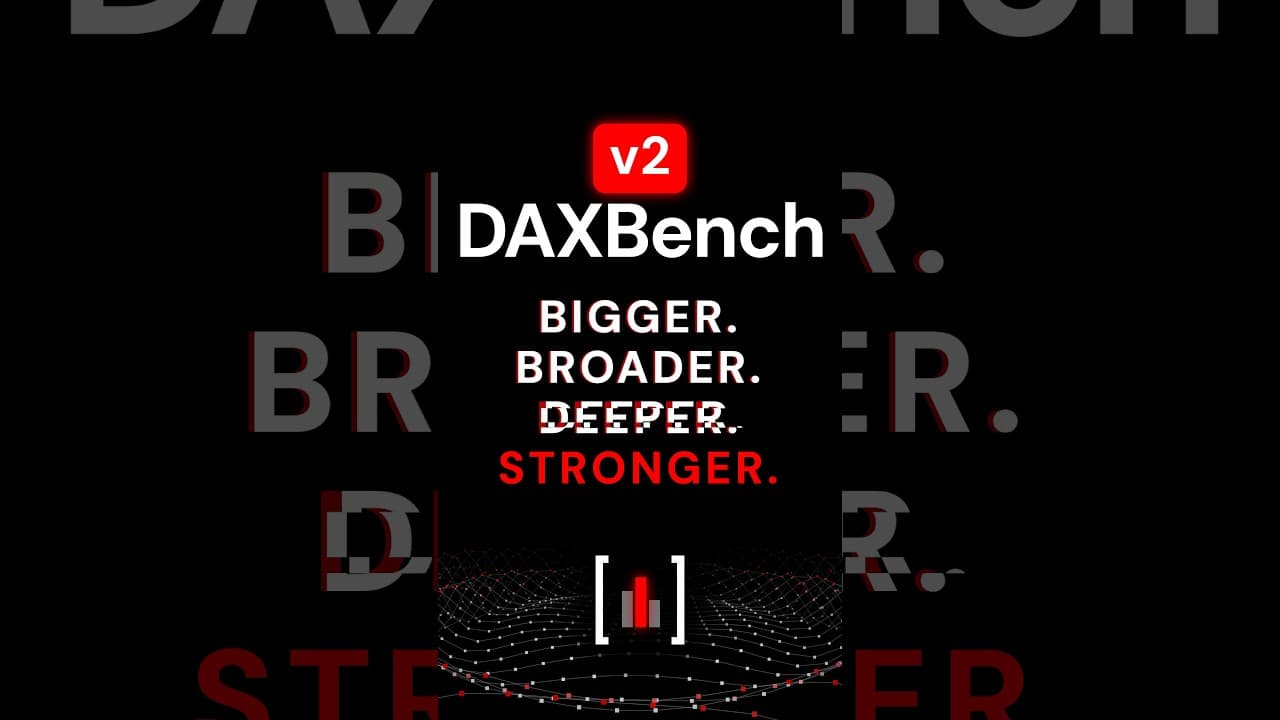 DAXBench v2: how well do LLMs write DAX in 2026? #Shorts